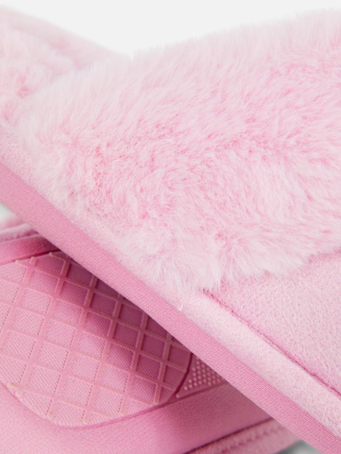 Faux Suede Slippers - Image 5