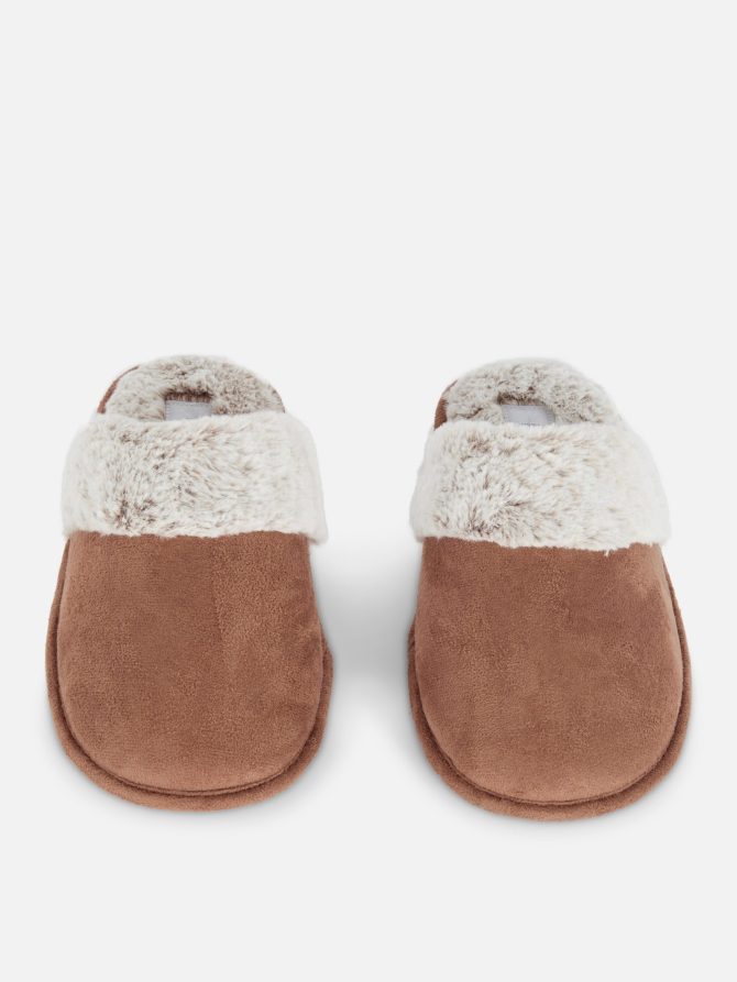 Faux Suede Slippers - Image 2