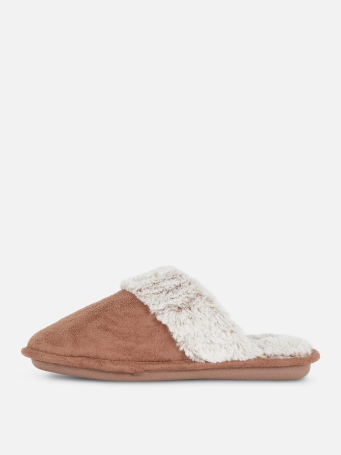 Faux Suede Slippers - Image 4