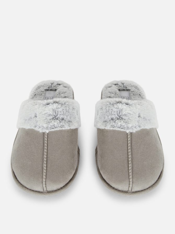 Faux Suede Slippers - Image 2