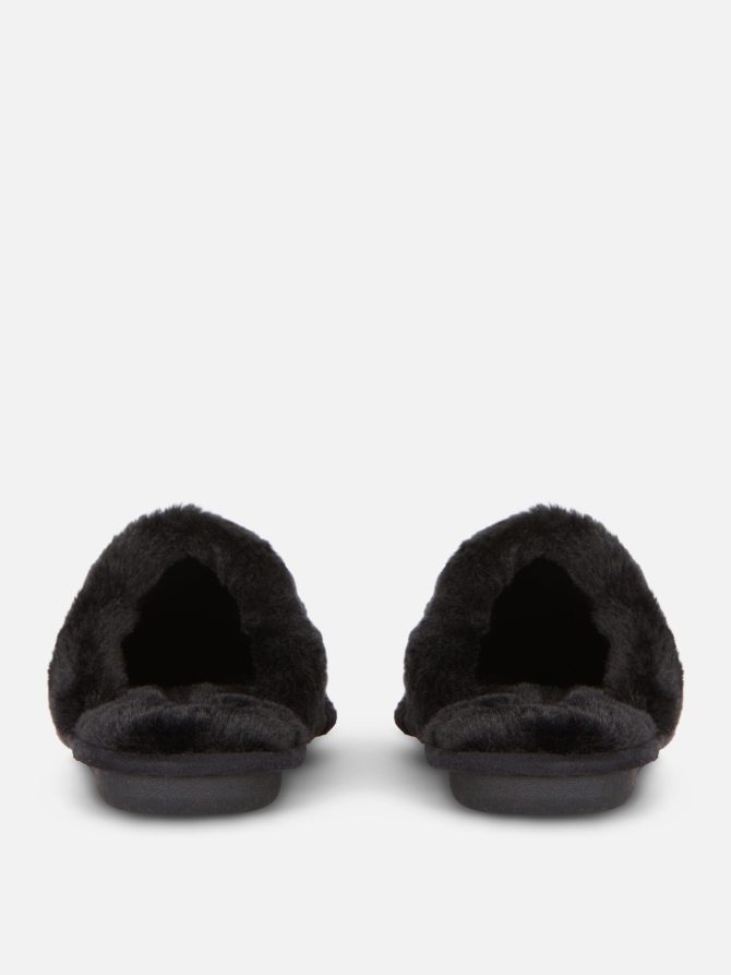 Faux Suede Slippers - Image 3