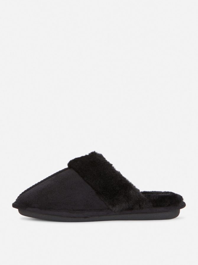 Faux Suede Slippers - Image 4