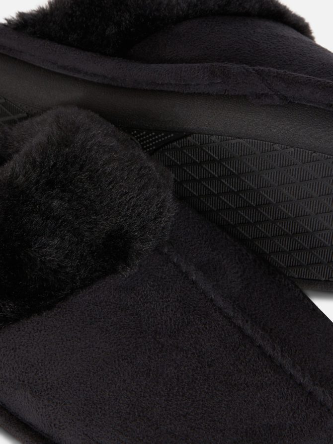 Faux Suede Slippers - Image 5
