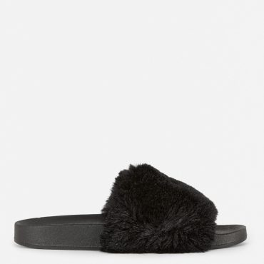 Faux Fur Slides