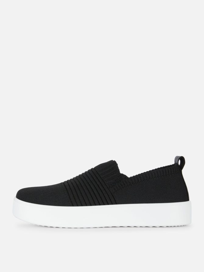 Rib Knit Sneakers - Image 4