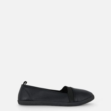 Faux Leather Slip-On Shoes