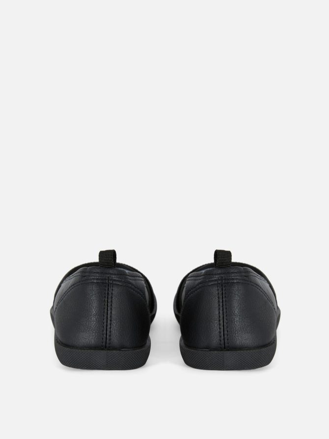 Faux Leather Slip-On Shoes - Image 3