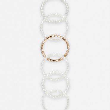 6-Pack Pearl Bracelets