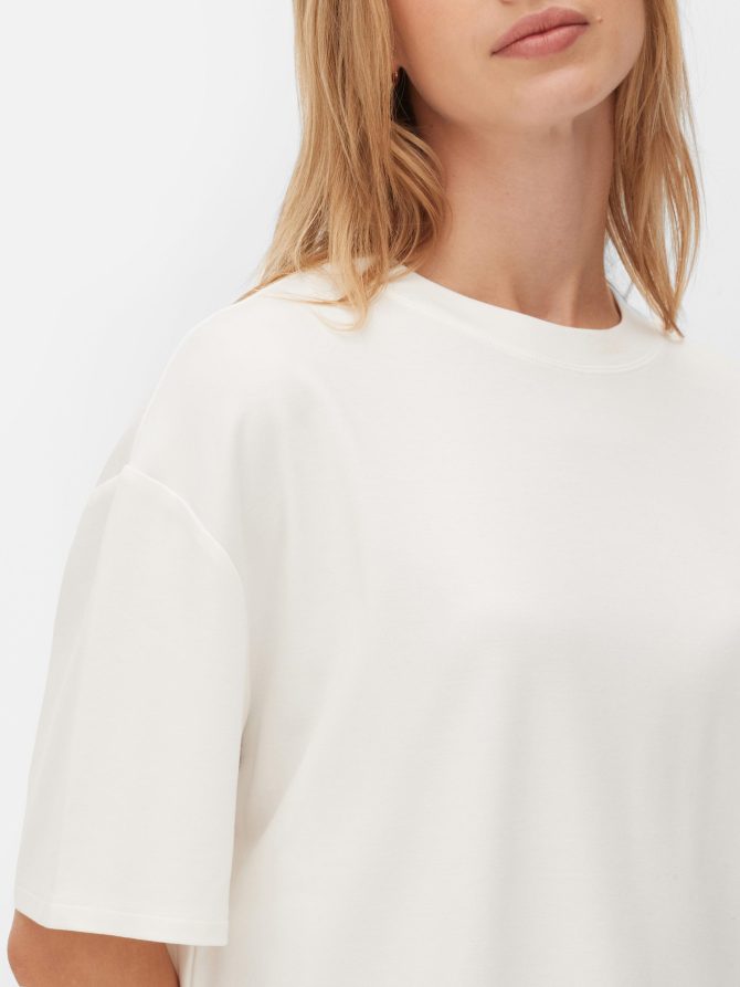 Viscose Blend V-Neck T-Shirt - Image 3