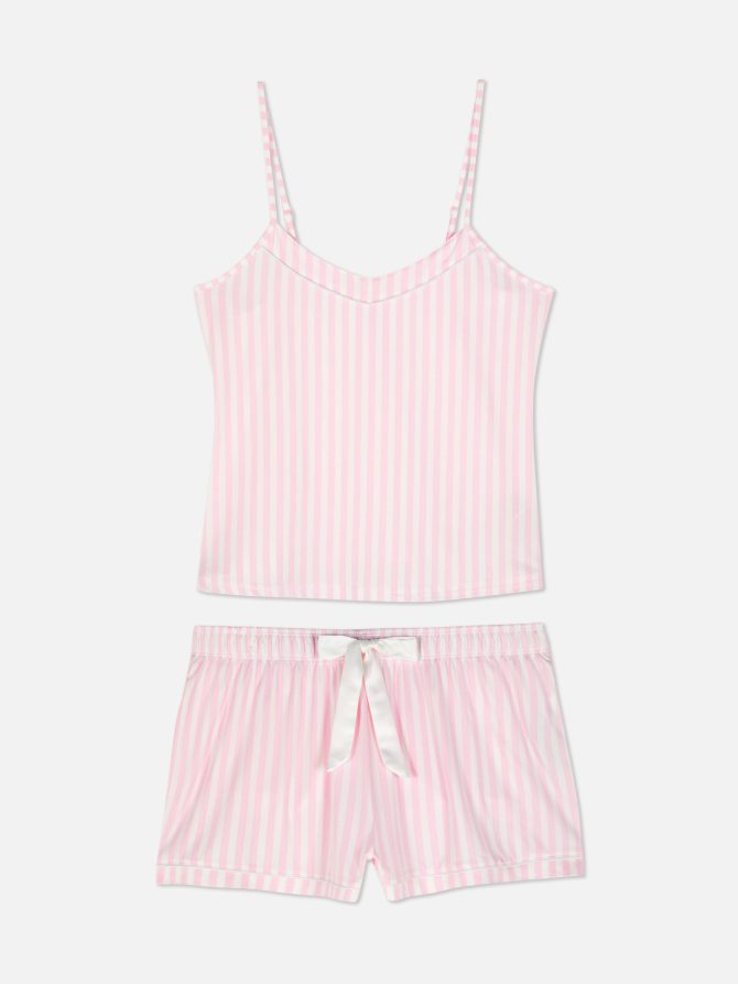 Print Cami and Shorts Pajama Set