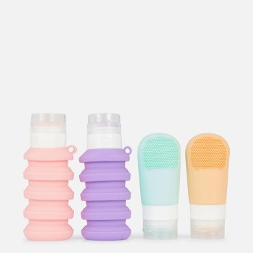 4-Pack Silicone Travel Bottles
