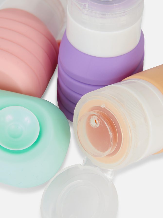 4-Pack Silicone Travel Bottles - Image 2