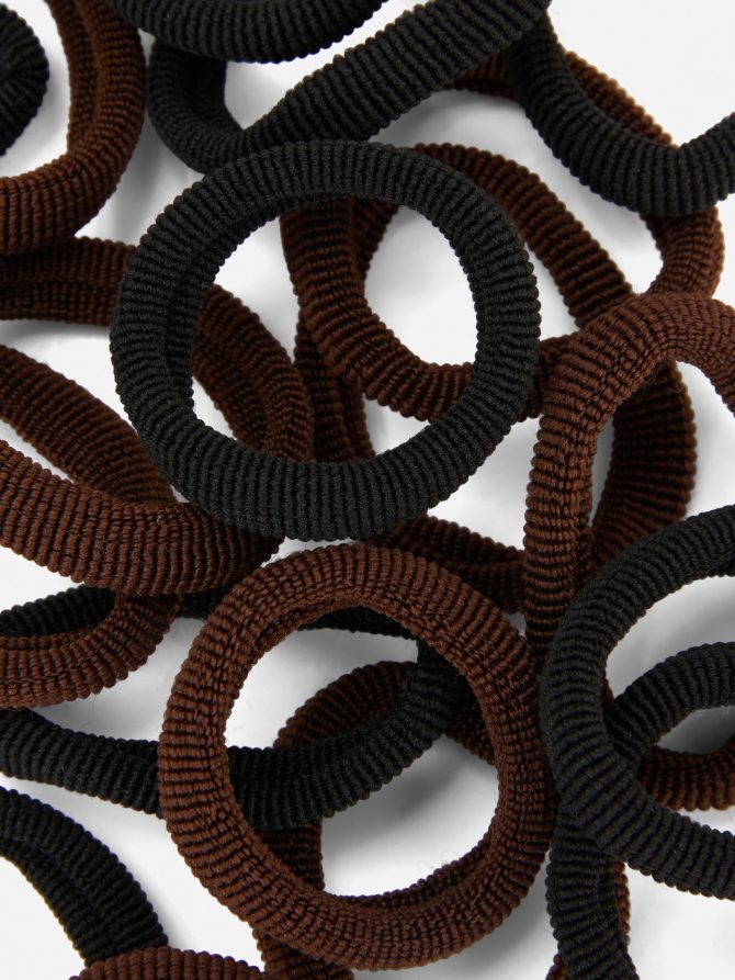 20-Pack Fabric Hair Ties - Image 2