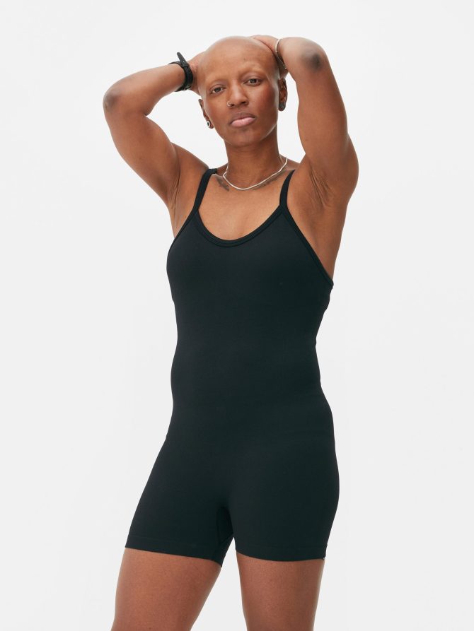 Seamfree Ribbed Unitard - Image 2