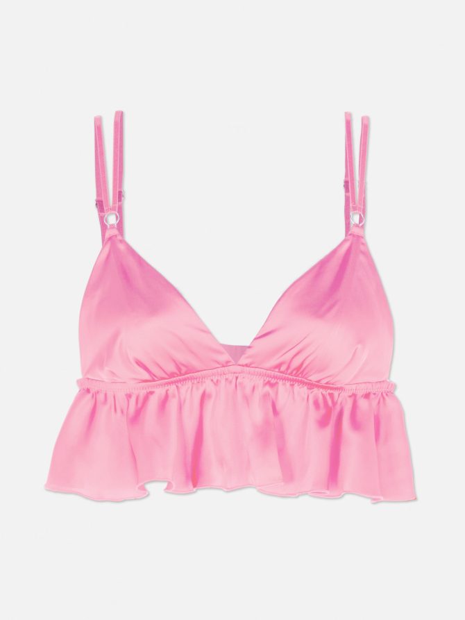Floaty Satin Strap Bralette