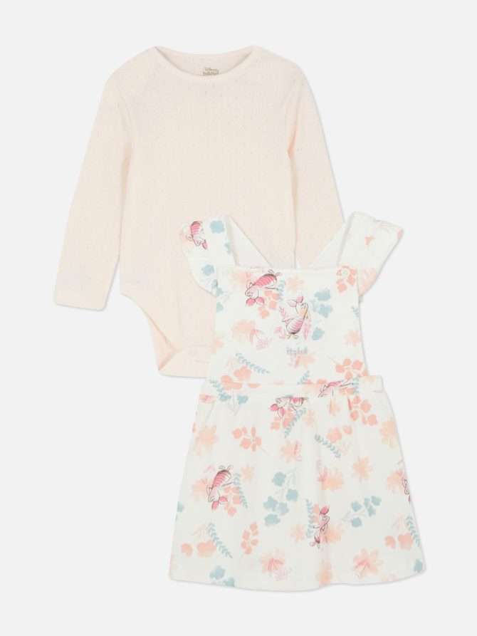 Disney’s Winnie the Pooh Piglet Dress & Bodysuit Set - Image 3