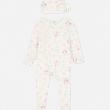 Disney’s Winnie the Pooh Piglet Sleeper & Hat Set