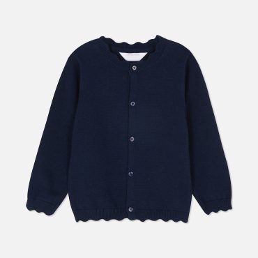 Scallop Trim Cardigan