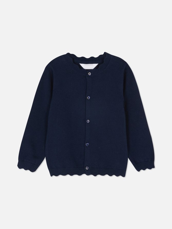 Scallop Trim Cardigan