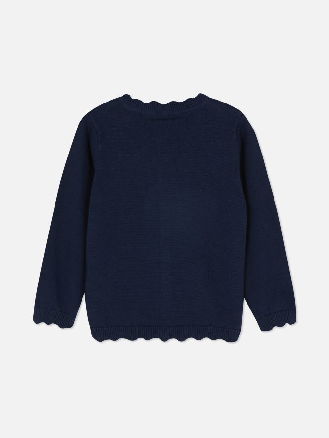 Scallop Trim Cardigan - Image 2