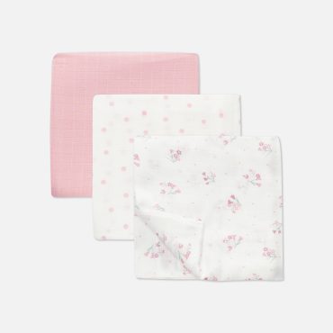 3-Pack Mixed Muslin Squares