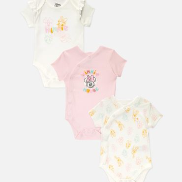 3-Pack Disney’s Minnie Mouse & Friends Bodysuits