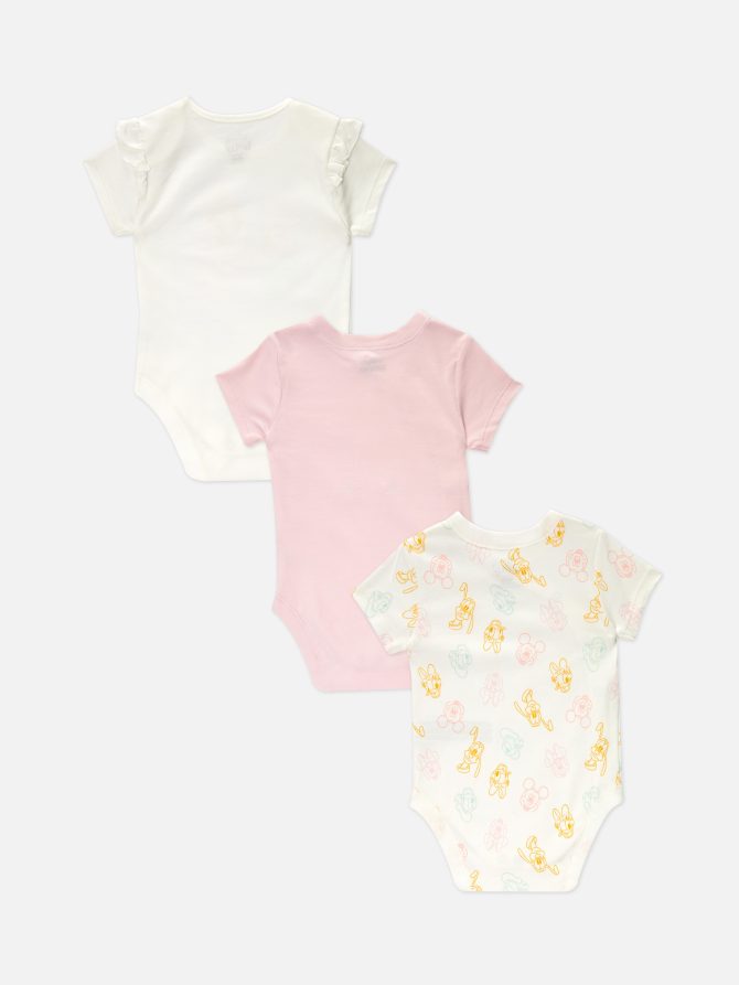 3-Pack Disney’s Minnie Mouse & Friends Bodysuits - Image 2