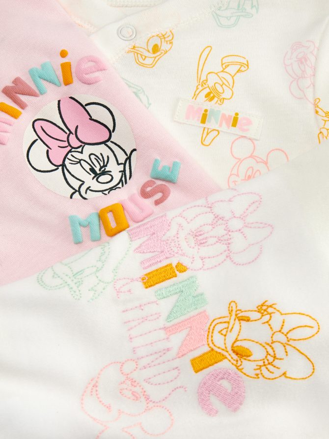 3-Pack Disney’s Minnie Mouse & Friends Bodysuits - Image 3