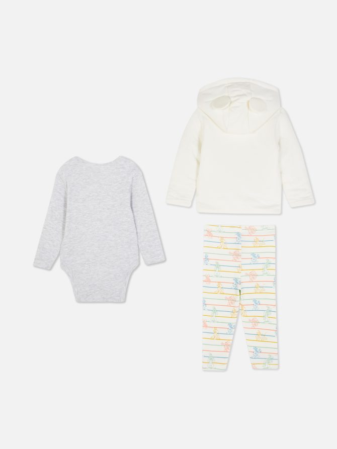 Disney’s Mickey Mouse and Friends Hoodie, Bodysuit & Leggings Set - Image 2