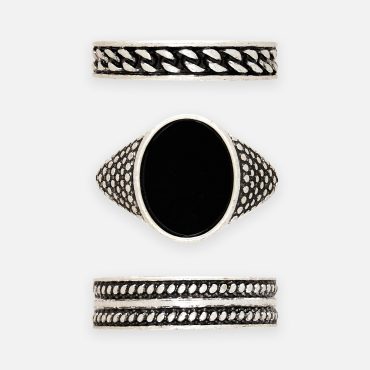 3-Pack Signet Rings
