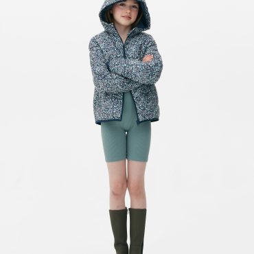 Floral Hooded Puffer Jacket
