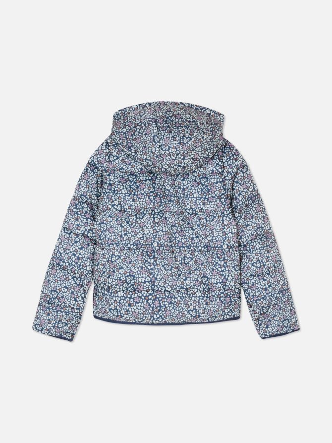 Floral Hooded Puffer Jacket - Image 4