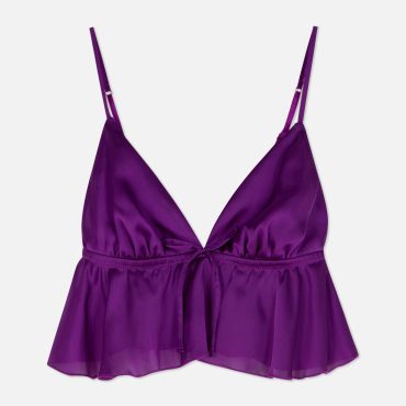 Floaty Satin Triangle Bralette