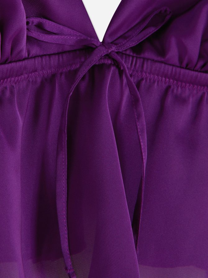 Floaty Satin Triangle Bralette - Image 2