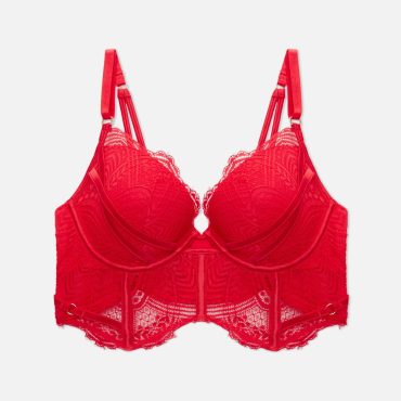 Longline Lace Padded Bra