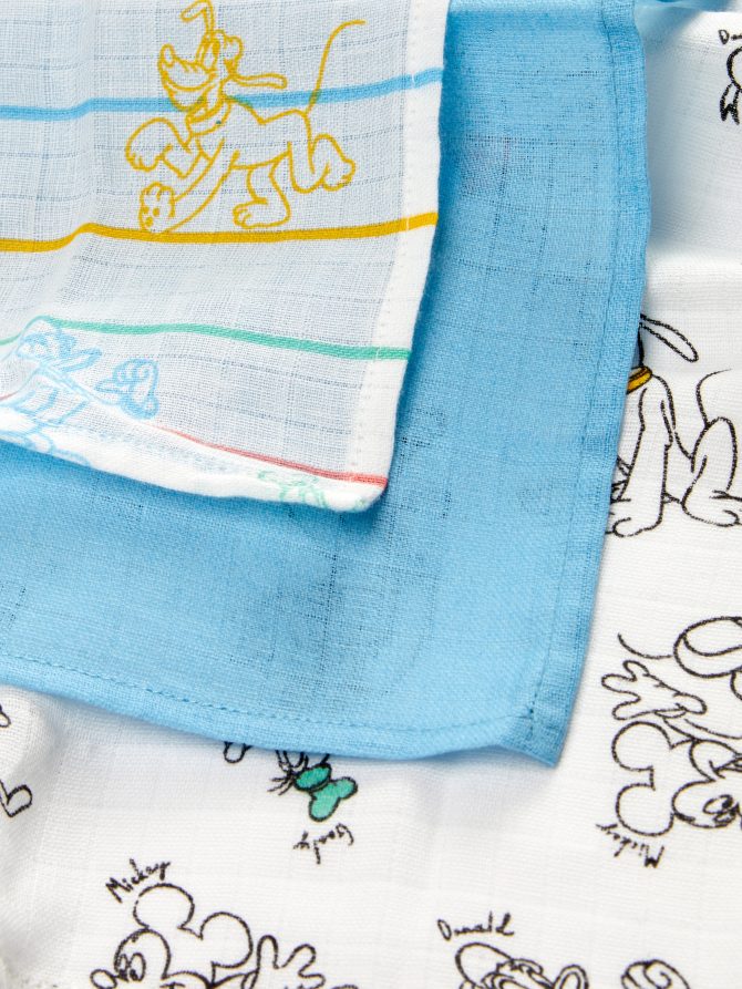 3pk Disney’s Mickey Mouse & Friends Burp Cloths - Image 2
