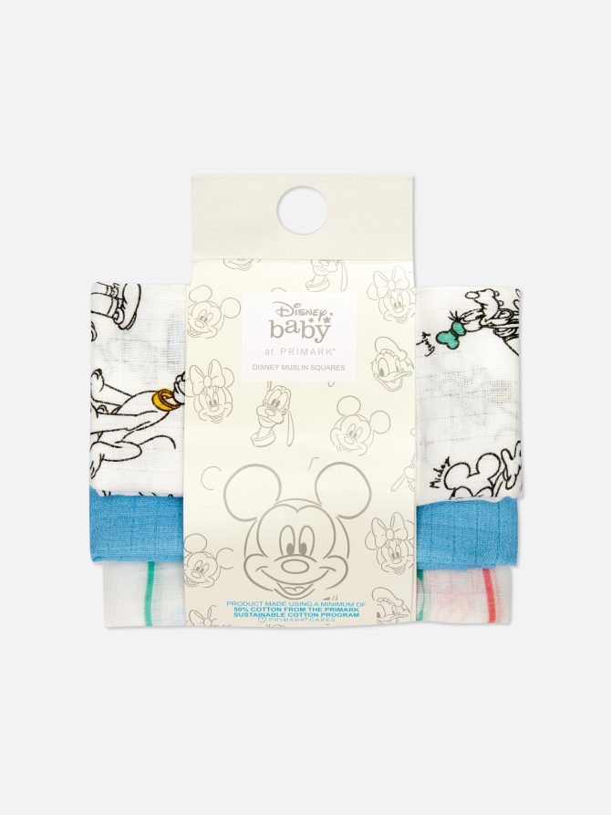 3pk Disney’s Mickey Mouse & Friends Burp Cloths - Image 3