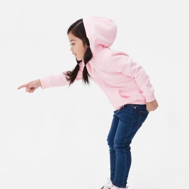 Ruffled Zip Hoodie