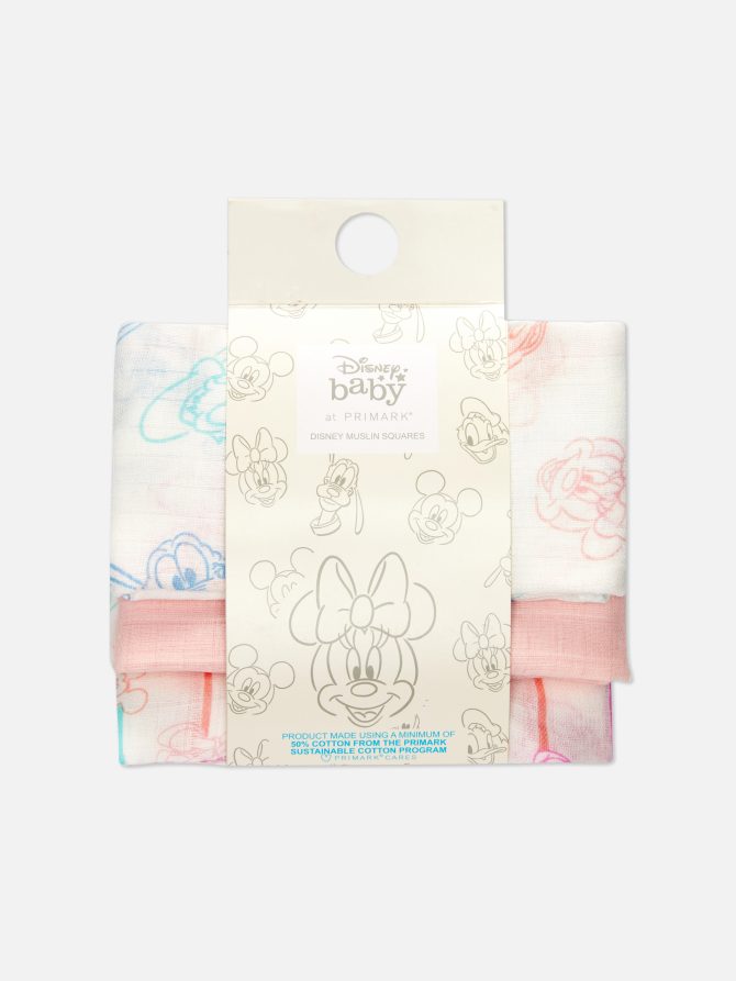 3pk Disney's Mickey Mouse & Friends Burp Cloths - Image 3