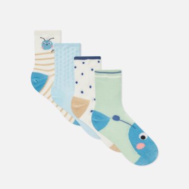 4-Pack Multi-Design Socks