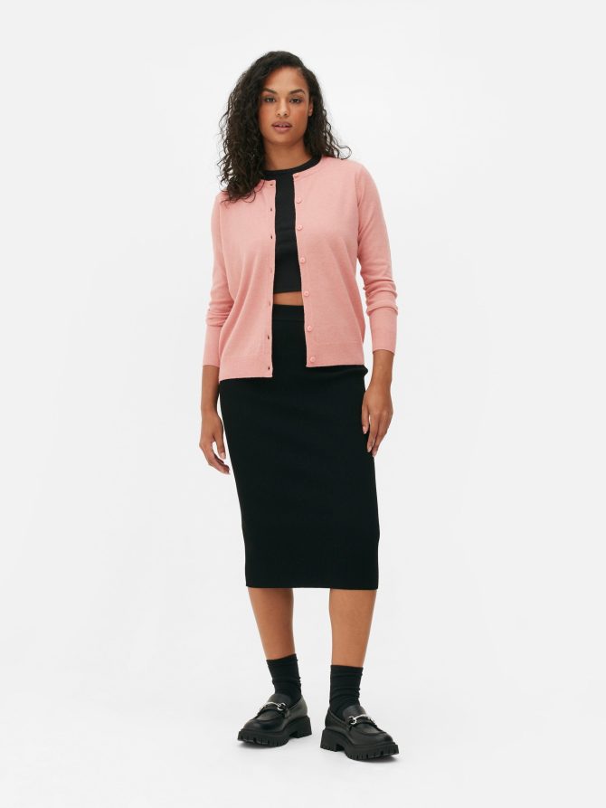 Crew Neck Cardigan