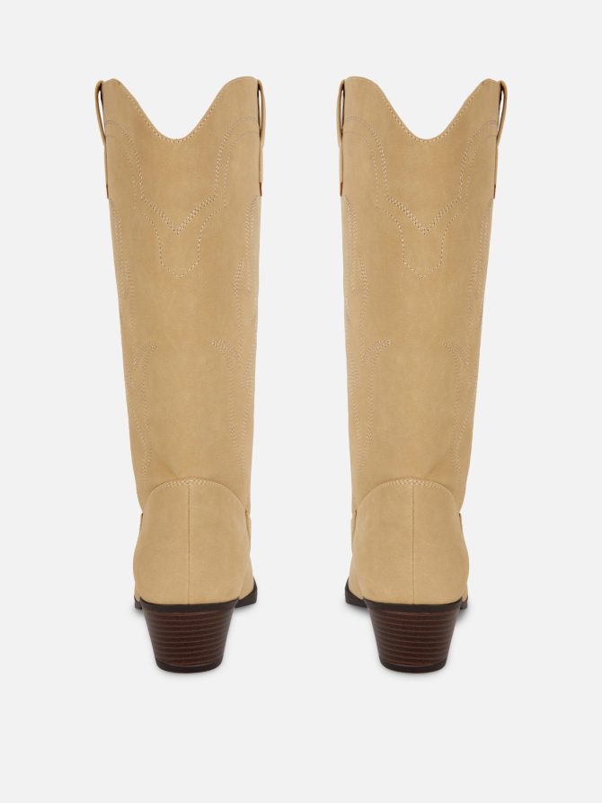 Faux Leather Cowboy Boots - Image 3