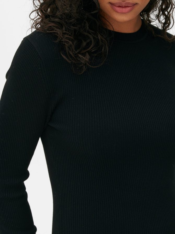 Ribbed Midi Dress - Image 3