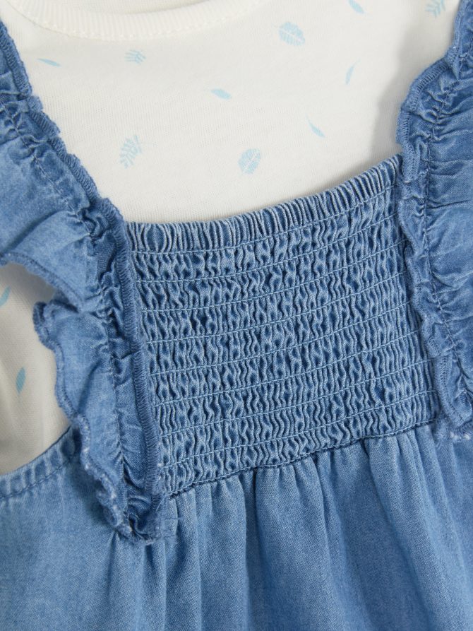 Chambray Bodysuit & Romper Set - Image 3