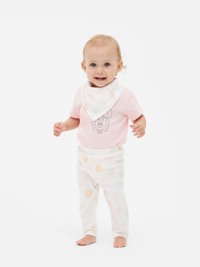 Disney's Minnie Mouse Pastel Bodysuit and Pants Set