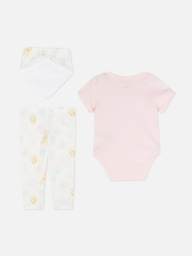 Disney's Minnie Mouse Pastel Bodysuit and Pants Set - Image 4