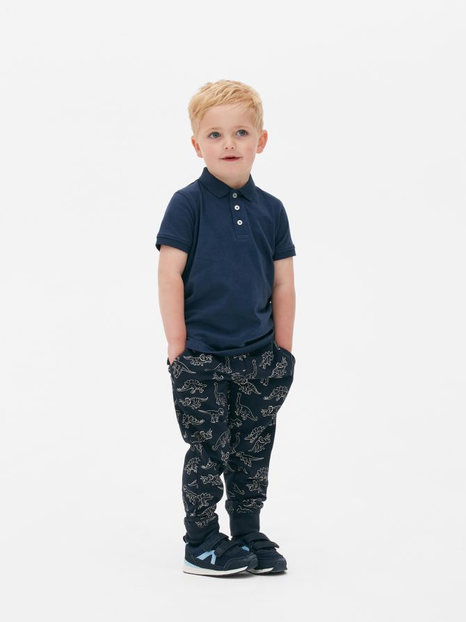 Drawstring Printed Joggers
