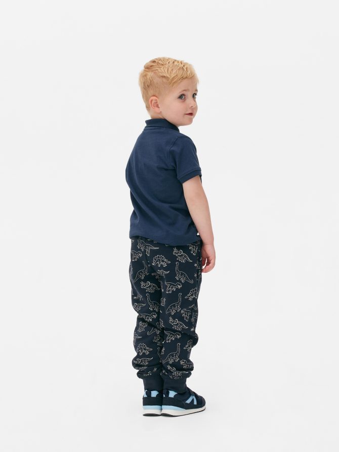 Drawstring Printed Joggers - Image 2