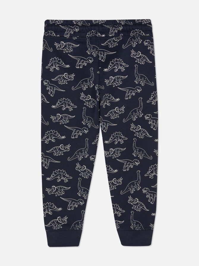 Drawstring Printed Joggers - Image 4