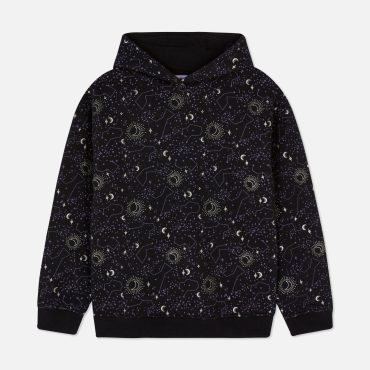 Printed Pullover Hoodie